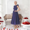 Retro sleeveless foreign trade slim fit women's long dress