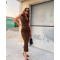Cross border sleeveless lapel suit vest high waist slim fit zipper slit skirt two-piece set