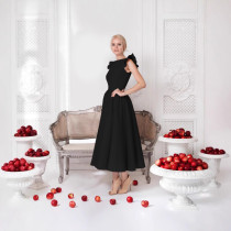 Retro sleeveless foreign trade slim fit women's long dress