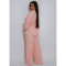 Women's elastic wrinkling strap multi pocket swing leg pants wide leg pants set