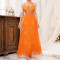 Strap Long Dress Lace Elegant Slimming Long Dress