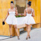 Fashionable women's summer sexy shoulder strap waist cinching jumpsuit short skirt new