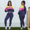 Fashion women's casual sports hooded top and pants two-piece set