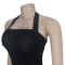 Fashionable women's summer mesh sexy slit solid color dress