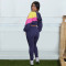 Fashion women's casual sports hooded top and pants two-piece set