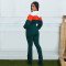 Fashion women's summer casual sports hooded jumpsuit pants