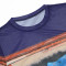 New Fashion Round Neck Short Sleeve Printed Sexy Perspective Dress Short Skirt Women's Wear