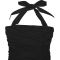 Fashionable women's summer mesh sexy slit solid color dress