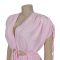 Fashionable women's casual solid color V-neck lace up wide leg jumpsuit