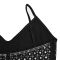 Fashion women's hot pressed diamond sleeveless suspender, hip hugging short skirt dress