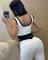 Summer New Fashionable Sports Sleeveless Tank Top Pants Running Fitness Waist Women's Two Piece Set