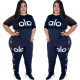 Large size women's summer new fashionable and simple ribbon short sleeved pants set