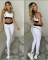 Summer new yoga set, gathering sports vest, high waist, hip lifting, abdominal compression fitness set