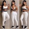 Summer new yoga set, gathering sports vest, high waist, hip lifting, abdominal compression fitness set