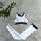 Summer new yoga set, gathering sports vest, high waist, hip lifting, abdominal compression fitness set