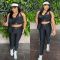 Summer new yoga set, gathering sports vest, high waist, hip lifting, abdominal compression fitness set
