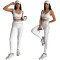 New yoga set, gathering sports vest, high waist, hip lifting, abdominal compression fitness set, in stock