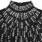 Fashionable women's temperament long sleeved nail bead rhinestone wrapped arm dress