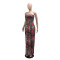 Sexy strapless foreign trade jumpsuit, fashionable printed pants, loose pants