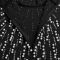 Fashionable women's temperament long sleeved nail bead rhinestone wrapped arm dress