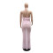 Sexy perspective set with lace up sleeveless cardigan and fashionable half skirt long skirt two-piece set for women