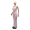 Sexy perspective set with lace up sleeveless cardigan and fashionable half skirt long skirt two-piece set for women