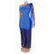 Fashionable women's sexy casual one shoulder tassel long dress