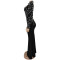 Fashionable women's temperament long sleeved nail bead rhinestone wrapped arm dress