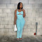 Short sexy top paired with slim pencil pants for foreign trade two-piece set with jacquard stripes