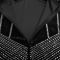 Fashionable women's sexy slim fit rhinestone suspender bag arm dress