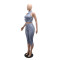Sleeveless lapel vest top paired with 7-inch pants pencil pants two-piece set for women's clothing