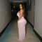 Sexy perspective set with lace up sleeveless cardigan and fashionable half skirt long skirt two-piece set for women