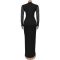 Fashionable women's bag arm slim fit rhinestone bubble bead elegant dress