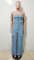 Casual and fashionable strapless women's slim fit denim jumpsuit work pants
