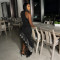 Cross border  sexy slim fit patchwork sequin lace semi high neck long skirt irregular dress for women
