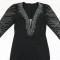 Foreign trade dress, evening dress, deep V-high slit dress, women's dress
