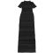 Fashionable women's sexy perspective mesh patchwork arm hugging dress