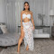 New Women's Sexy Lace Set Three Piece Bikini Half Skirt