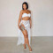 New Women's Sexy Lace Set Three Piece Bikini Half Skirt