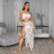New Women's Sexy Lace Set Three Piece Bikini Half Skirt