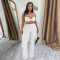 Fashionable women's sexy summer strapless strap pants set new