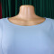 Summer Fashion Bubble Sleeves Elegant High Waist Solid Color Round Neck Large Skirt African Dress