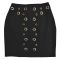 Fashion women's casual sexy strapless top and short skirt set new