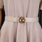 Summer Fashion Bubble Sleeves Elegant High Waist Solid Color Round Neck Large Skirt African Dress