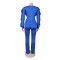 Elegant stretch slim lace drawstring long sleeved waist cinching two-piece set