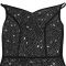 Fashionable women's sexy rhinestone wrapped transparent shawl dress