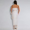 Fashion women's sexy suspender tassel top long skirt two-piece set