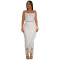 Fashion women's sexy suspender tassel top long skirt two-piece set