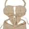 Fashionable women's casual sexy hanging neck backless solid color jumpsuit
