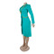 Elegant commuting waist cinched lapel elastic suit vest two-piece set